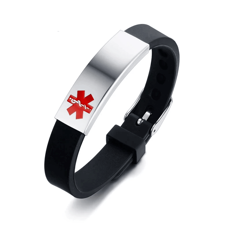 Pulsera personalizable con alertas medicas, graba tus alertas medicas, alergias, tipo de sangre.